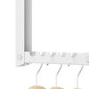 Over Door Clothes Hanger with 10 Ridges Foldable Over The Door Drying Rack Non-Slip Over Door Hooks for Clothes