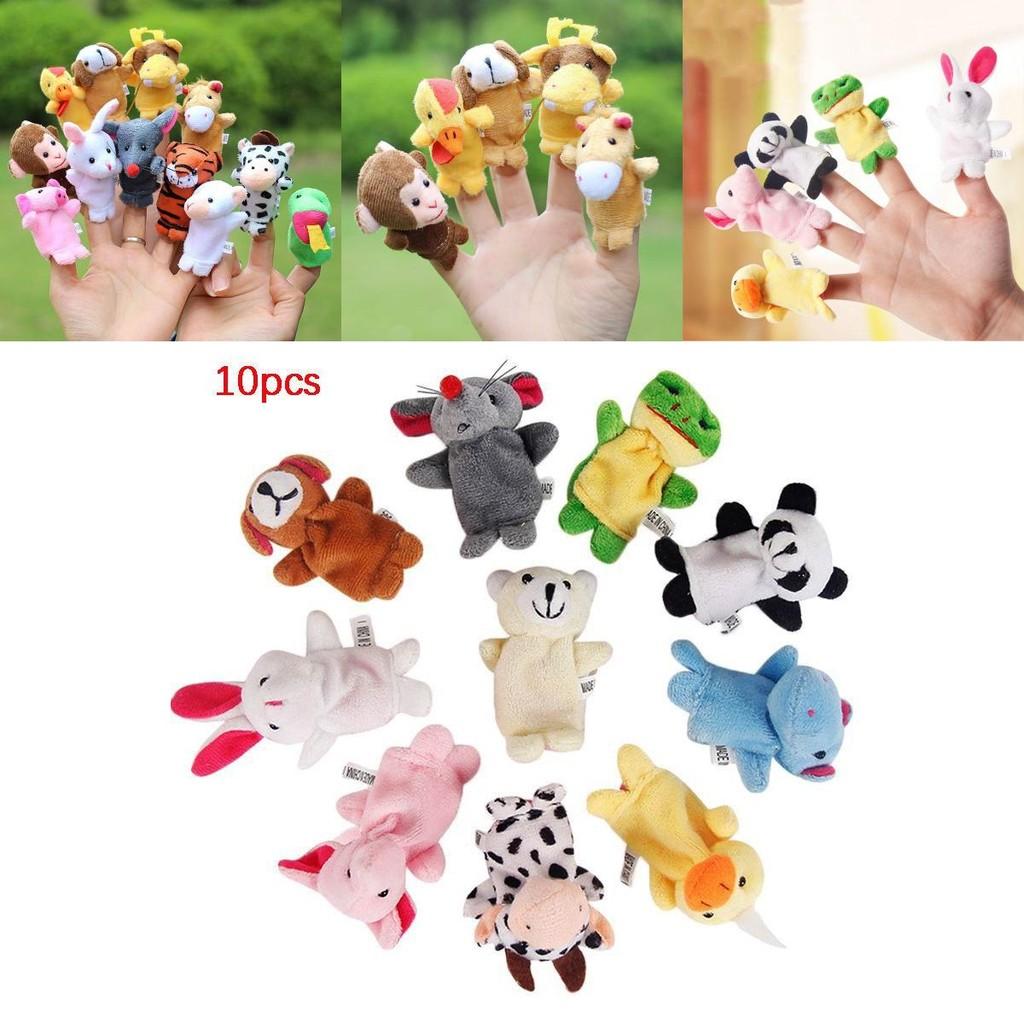 Cute Finger Puppets Doll Set For Kids Educational Family Entertainment 6/10/12 Pcs