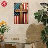 American Flag xin Metal Wall Art Vintage Embossed Tin Sign for Home Porch Garage Bar Farm Garden