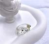 Cute Smile Frog Transparent Rings for Women Girls Funny Personality Wholesale Cartoon Animal Kawaii Ring Fashion Jewelry Gifts