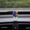 Mini Clay Flower Car Ornament Handmade Ceramic Vase Creative Car Decor Gift