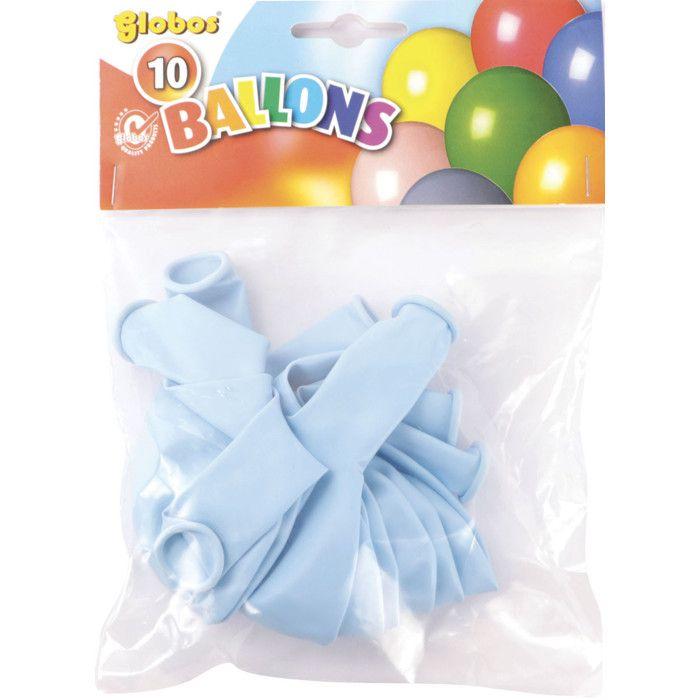 Set of 10 Pastel Blue 'Globos' Balloons