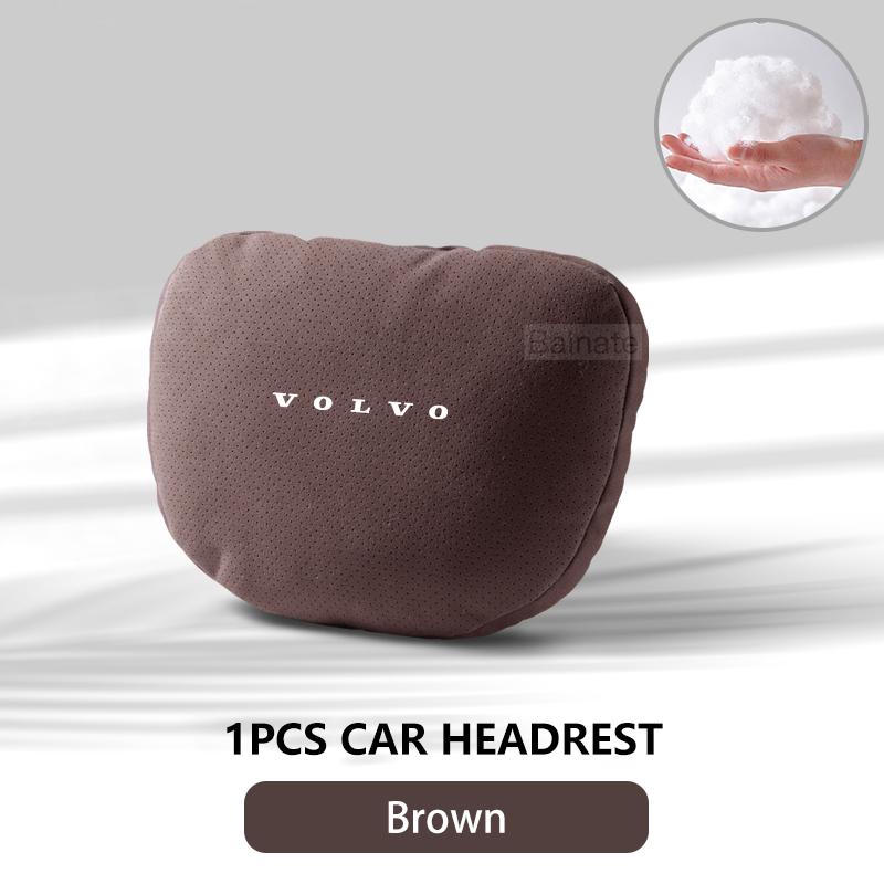 For Volvo XC60 V90 V60 V40 XC90 S90 S60 C30 V70 XC40 Car Headrest Neck Support Seat Lumbar Cushion Soft Neck Pillow Accessories