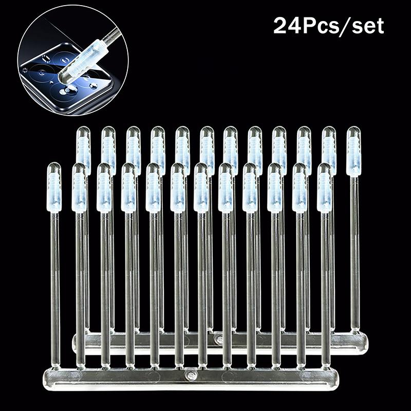 NEW 24Pcs Resin Synthetic Stick Camera Portable Lens Cleaner Dust Fingerprint Removal For Phone Camera Lens Cleaning Tool