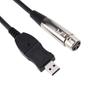 3M XLR Female To USB Audio Cable Microphone To USB Interface Converter Cable New