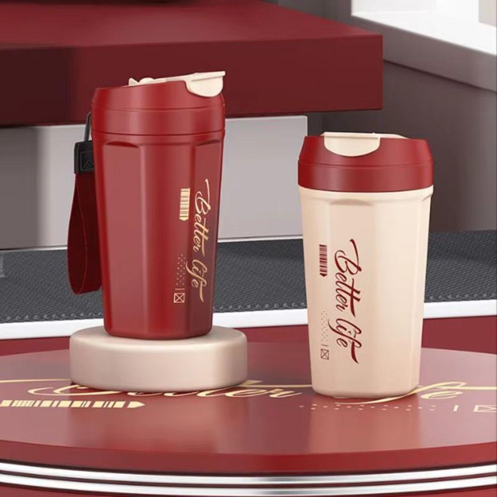Stainless Steel Coffee Vacuum Flask Keeps Cold and Heat Coffee Thermos Mug  Office Home