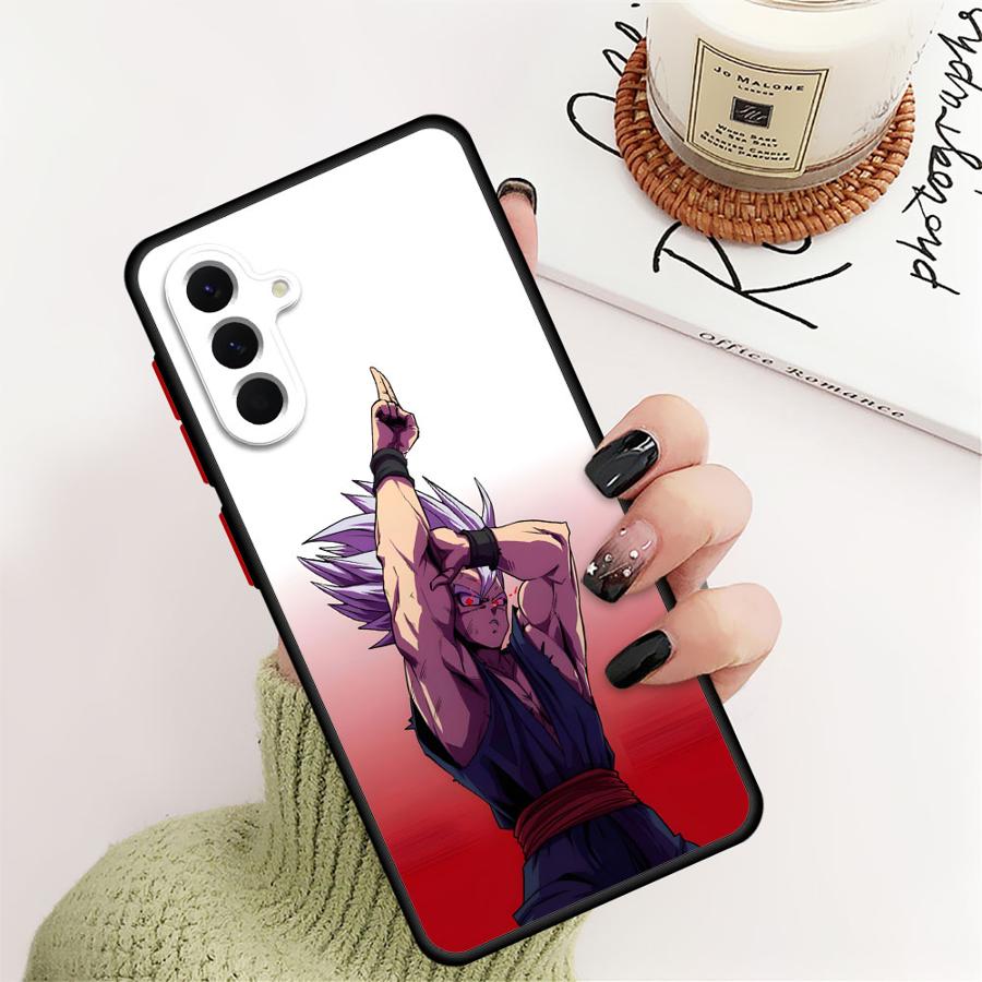 Case for Samsung Galaxy A34 A22 A24 A73 A21s A25 A26 A54 A53 A52 A56 A35 A36 Back Phone Cover Dragon Ball Color Goku