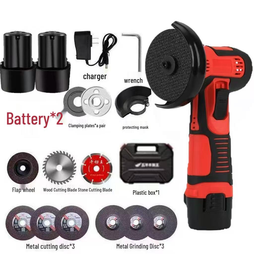 Compact Multifunctional Lithium Battery Mini Angle Grinder and Polisher