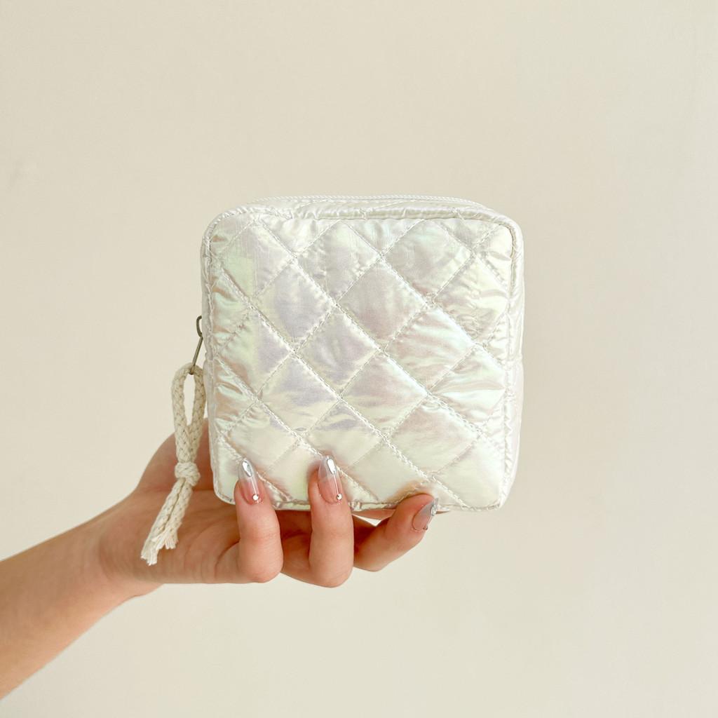 Travel Cosmetic Storage Bag With Butterfly Knot Pattern For Women And Teens