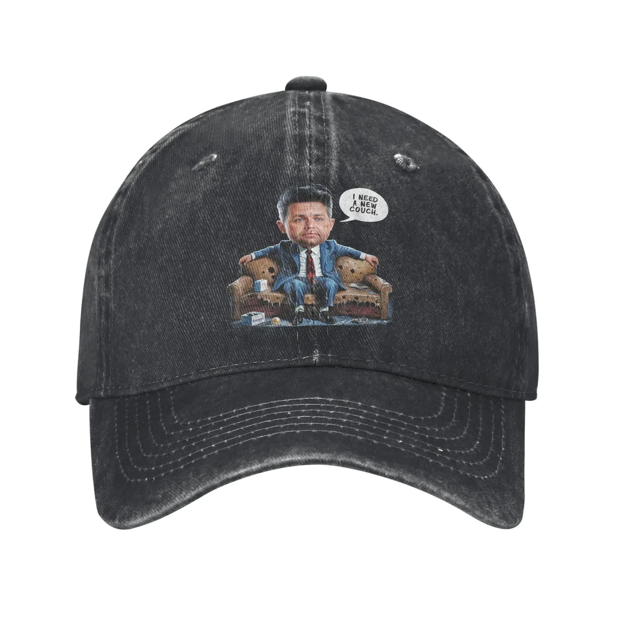 JD Vance I Need A New Couch Funny Political Weird Meme Casual Baseball Cap Summer Trucker Hat Women Men Y2k Funny Baseball Caps One Size
