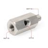 New Side Holes Oil Pressure Sensor Connector 1/8 NPT Female To 1/4NPT 1/8NPT 1/8BSPT M10 M12 M14*1.5 Feed Line Gauge Tee Adapter