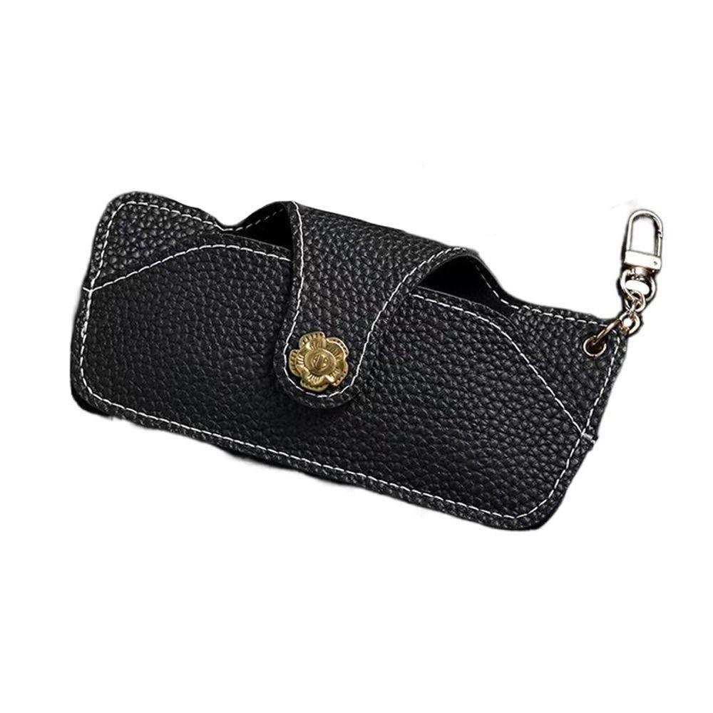 Holder Eyeglasses Protective Box PU Leather Sunglasses Bag Camellia Glasses Case Eyewear Holder