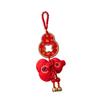 Plush Gourd Pendant Decorative with Tassels Chinese New Year Decoration Spring Festival Decor Hanging Ornament for Entrance Wall