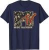 MTV Rock N Roll Music Hard Heavy Metal Skull Guitar Vintage Unisex T-Shirt