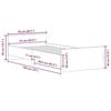 VidaXL Cadre de lit chêne sonoma 75x190cm petit simple bois ingénierie 835948