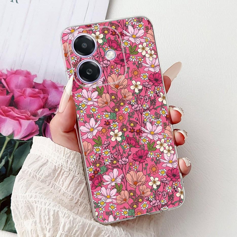 For Oppo A3 A3x 4G Case CPH2641 Luxury Fashion Painted Cover Clear Silicone Phone Case For Oppo A3x OppoA3 OppoA3x 4G Soft Shell
