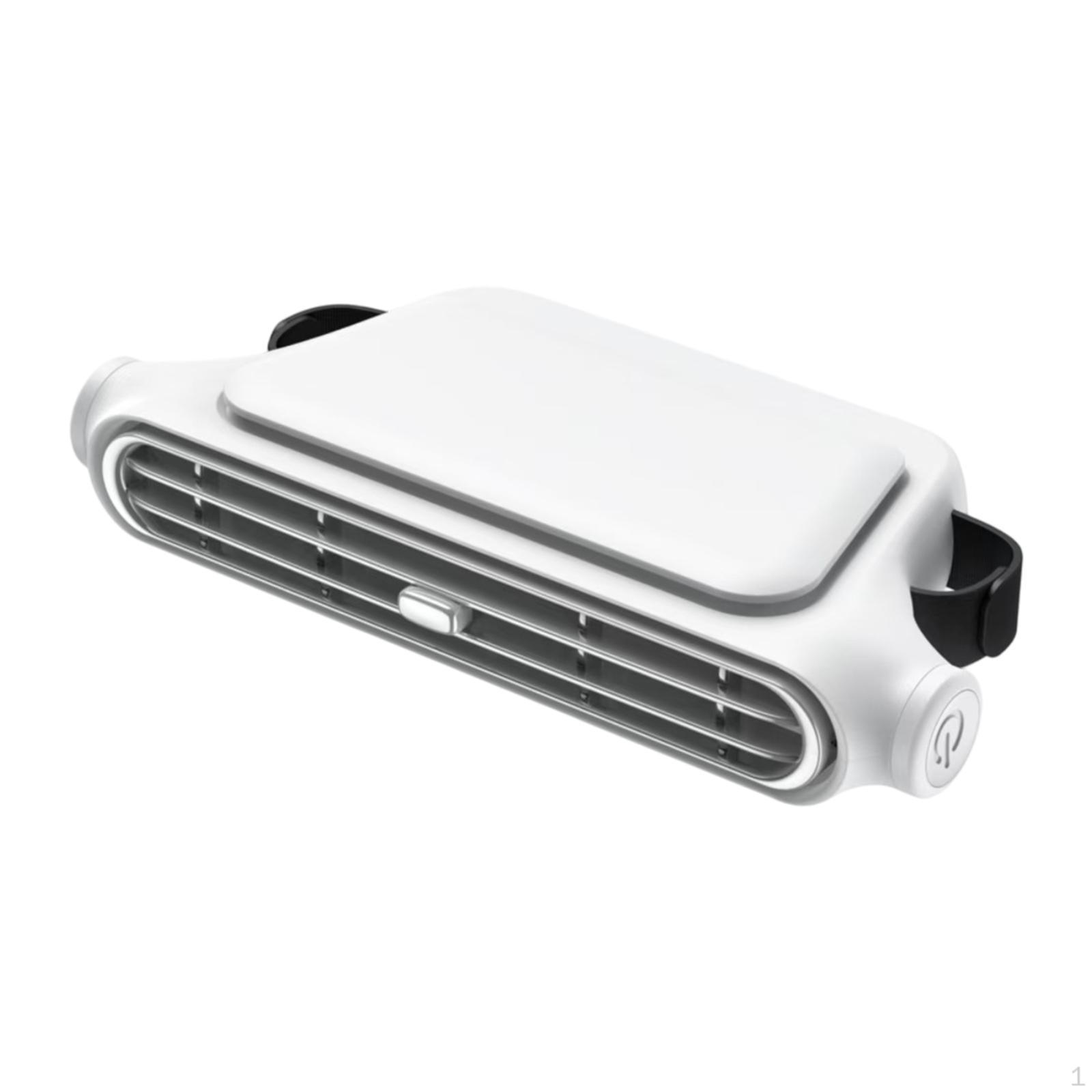 

Автоматический вентилятор для заднего сиденья, 3 скорости, электрический воздушный вентилятор для салона автомобиля, портативный белый