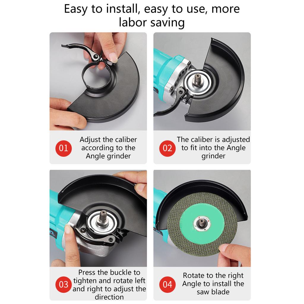 Kryt kotouče úhlové brusky Ochranný kryt pro typ 100/115/125 Kovový kryt