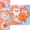 Cute Cartoon Food Plush Keychain Adorable Small Chicken Leg And Toast Pendant