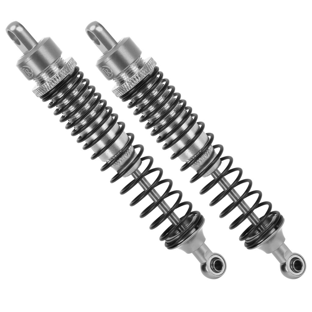 2Pcs 108mm RC Metal Shock Absorber Damper Set for HSP  RGT  Himoto  Redcat 110 RC CarSilver
