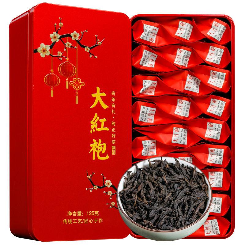 

Подарочная коробка для чая Дахунпао, 125 г/250 г, новый чай с сильным ароматом, чай Улун, новогодние товары, подарок, маленькая упаковка