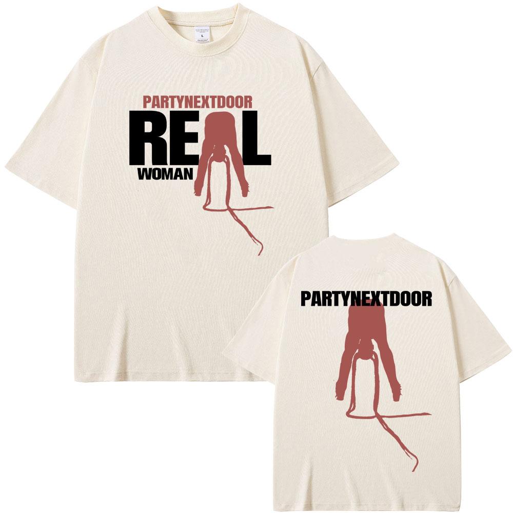 Rapper Partynextdoor Skutečný Unisex Grafické Tričko s Obalem Alba Unisex Unisex Hip Hop Nadměrná Trička Módní Trend Streetwear