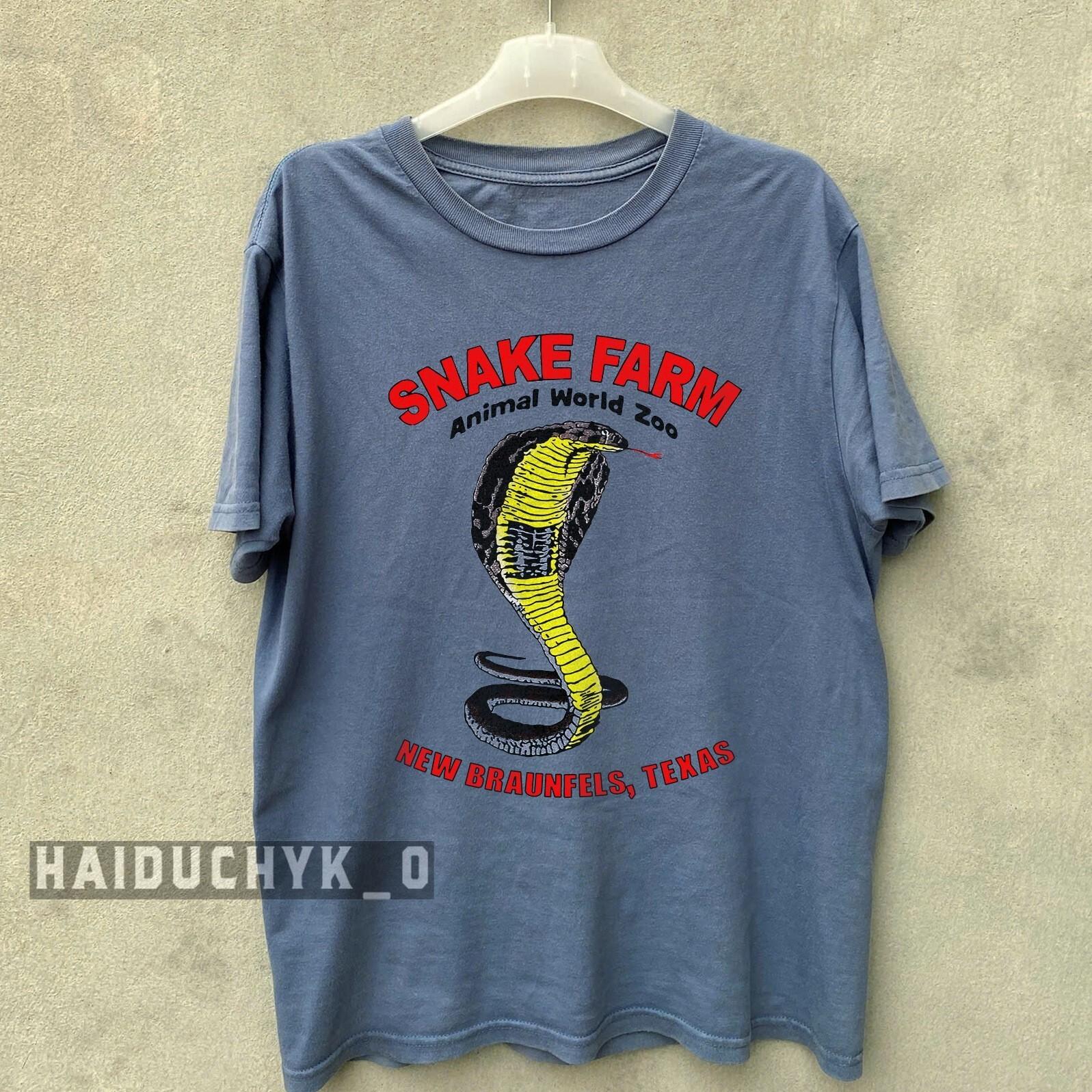 HOT! Snake Farm Shirt Animal World Unisex Indigo Blue T-shirt S-5XL S