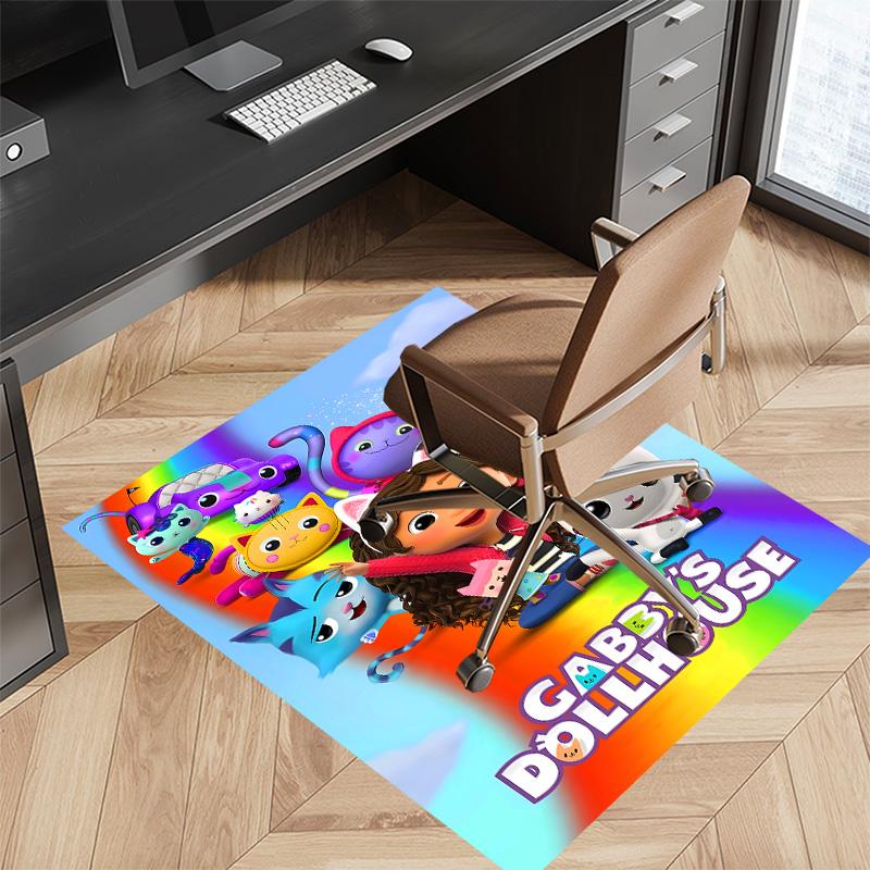 Gabby's Dollhouse2 Printed Absorbent Washable Carpet, Non-Slip Bathroom Mats, Kitchen Rugs, Yoga Mat,Living Room Entrance, Camping Picnic Rugs