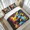 Electric Mouse Anime Carton Comfortable Quilt Cover Polyester Duvet Printed Warm Comforter Beding Children's Gift Various Sized Dimensions Available