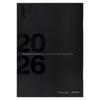 Kyokuto FOB COOP 2026 Monthly Planner A6 Mini Diary Notebook Black October 2025 Start PBF55K26