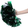Cheer ering Pom Poms Pompoms for Dance Party School Sports Competition (Silver+Green)