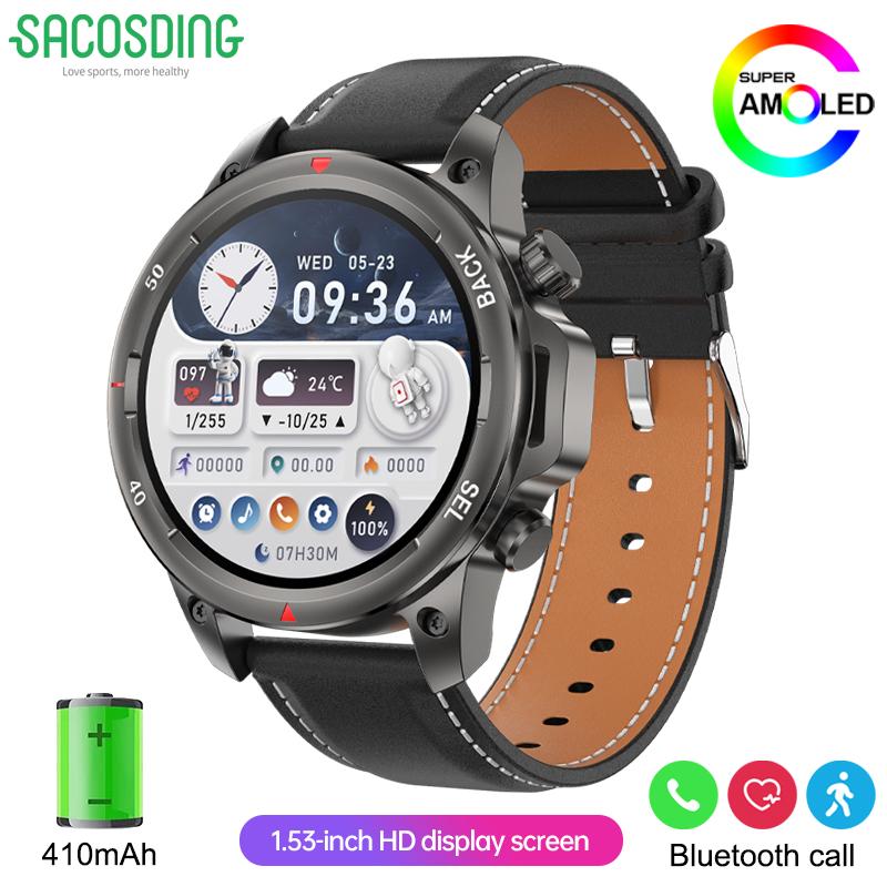 2025 Men's Sports Smartwatch Men Compass Fitness Tracker IP68 Waterproof Bluetooth Call Smartwatch Man Compatible Android IOS