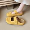 Fashion Slippers for Women's 2025 Spring New Edition Mary Jane Baotou Slipper for Women Ugly and Cute Baotou Slippers Womens Women Shoes