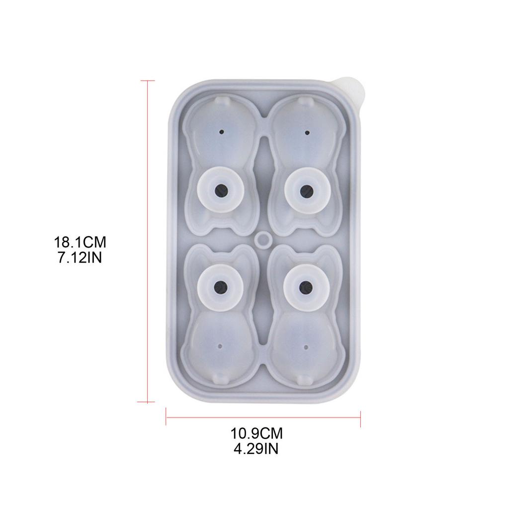 French Bulldog Ice Molds Ice Cube Tray Molds Ice Cube Trays Mold 3D DIY Drink Ice Coffee Juice Cocktail Bulldog Silicone