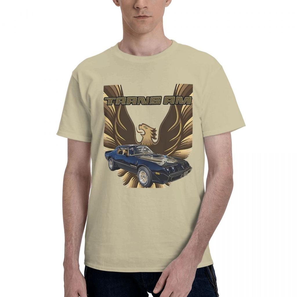 Trans Am 100 Cotton Casual Breathable Confortable Manga Short Sleeve TShirt Mens Shirt