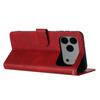 For iPhone 17 Pro Max Case Flip Stand Calf Texture PU Leather Wallet Phone Cover with Strap
