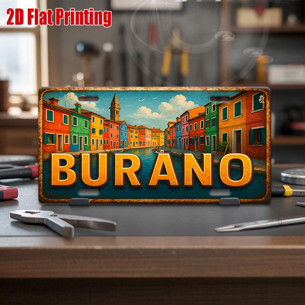 D Flat pc Colorful Street Style Metal Sign Decorative Use Only Decorative Plaque And Sign (xcm)Vintage Aluminum Sign 15x30cm(5.9x7.8inch)