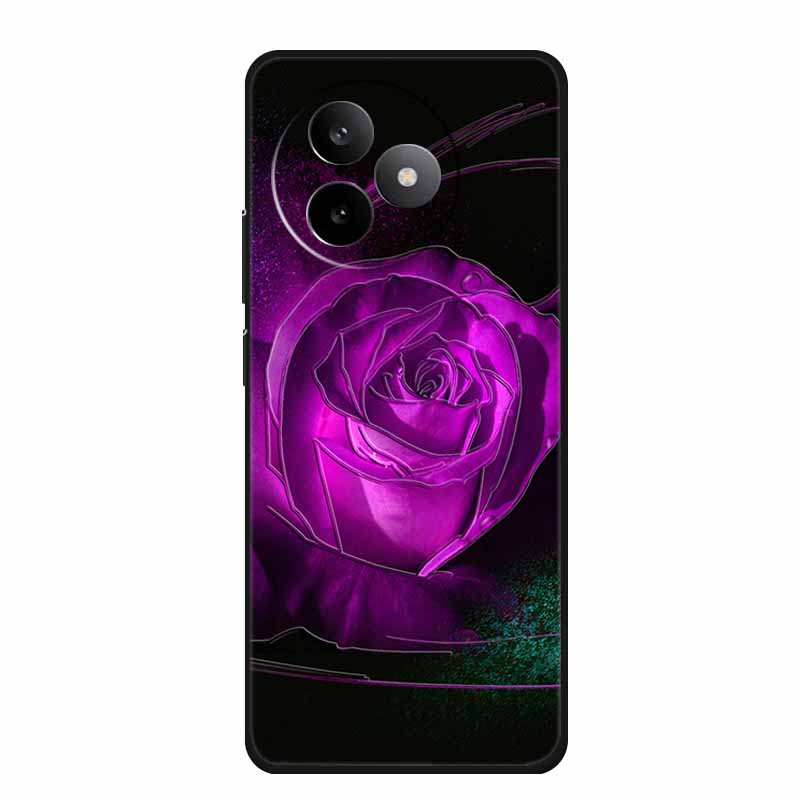 6,83" För Redmi K 80 K80 Ultra Fodral 3D Präglad Blomma Svart Silikon Mjuk Baksida Fodral För Redmi K 80 Ultra Stötsäker Fundas