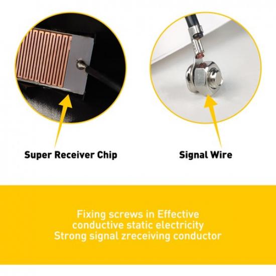 Universal Antenna Shark Radio FM/AM Fin Roof Radio Antena Carbon Fiber Bk 16CM