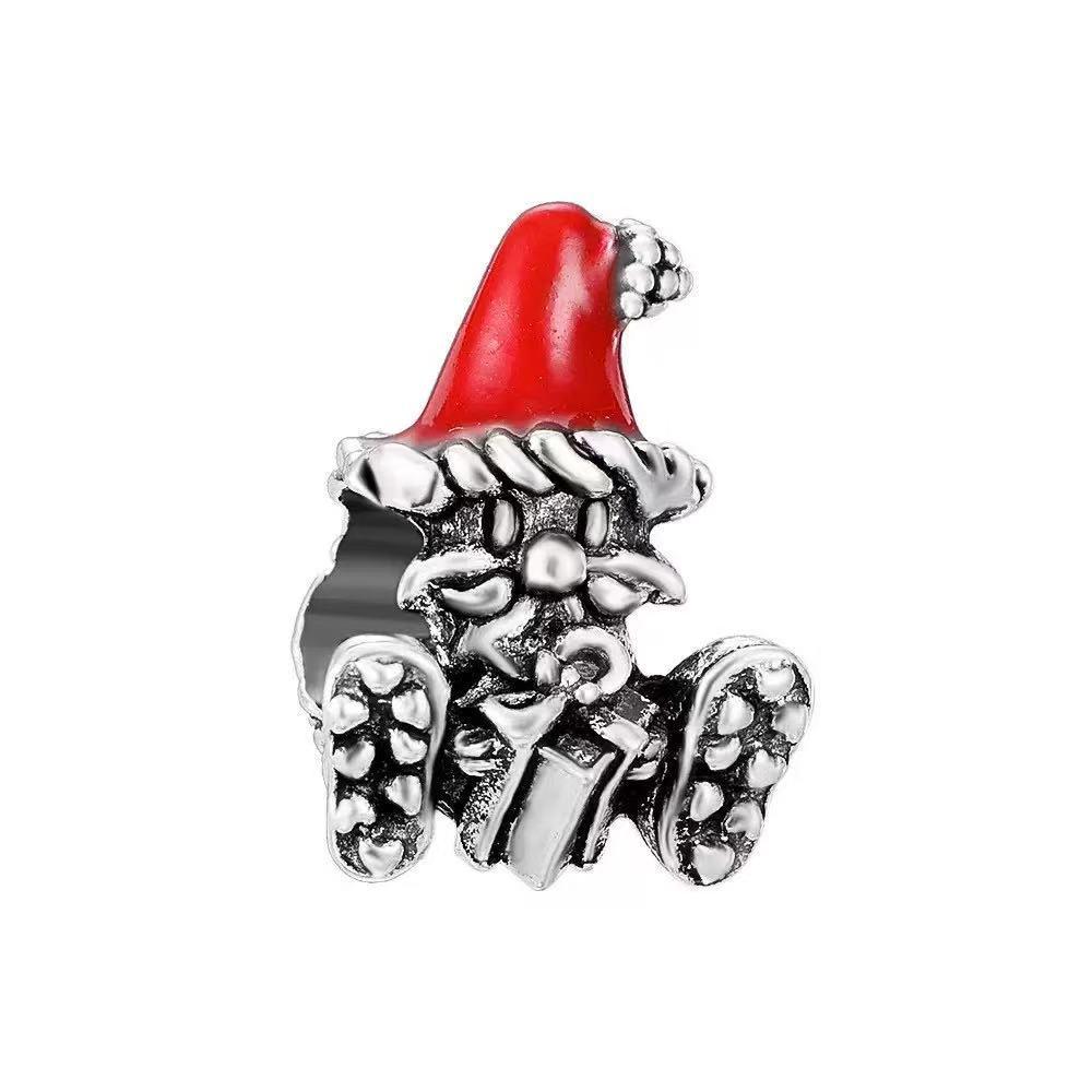 Pandora Alloy Drip Heart Beaded Bracelet: Rocking Horse & Bird Charms