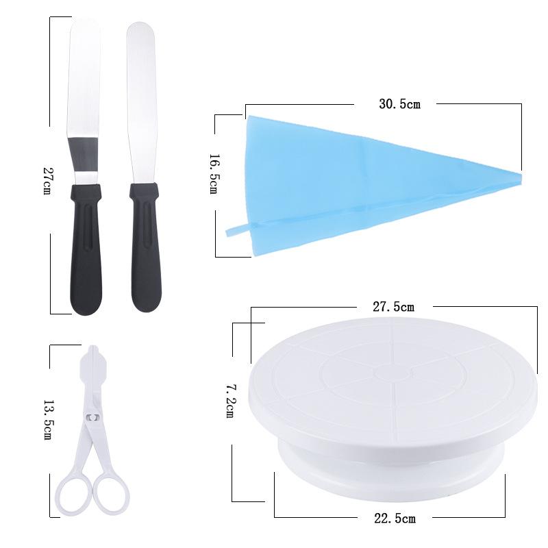 Bakeverktøysett 66 stk Kakedekorasjonssett Verktøy Laminator Kakespade