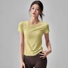 Quick-Dry Sports Yoga T-Shirt: Slim Fit, Short Sleeve for Spring/Summer Fitness & Running