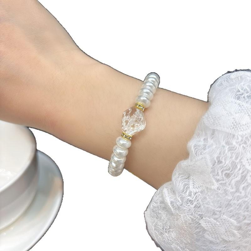 "Moonfall" imitation pearl fringed bracelet, new Chinese Zen bracelet, exquisite elegance, classical temperament, light luxury jewelry.