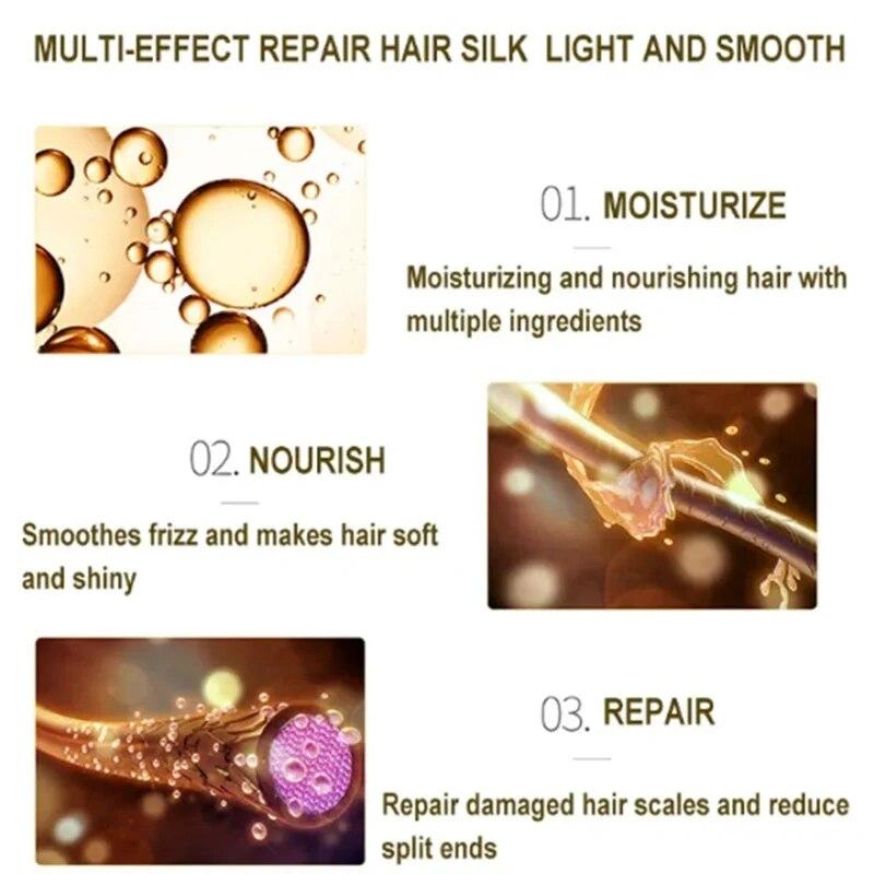 500g Magical Hair Mask 5 Seconds Repair Damage Frizzy Soft Smooth Shiny Hair Deep Moisturize Hair Treat Repair Hairs Scalp Care