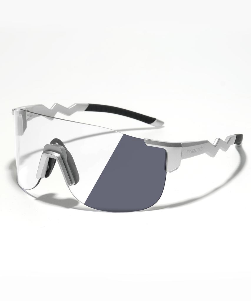 Tomdieo Custom Fit Photochromic Ultralight Sports Running Cycling Golf Goggles