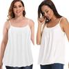 Plus Size Wire-Free Yoga Camisole with Integrated Cup