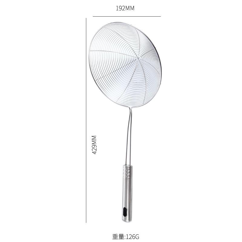 Stal Nierdzewna Durszlak do Smażenia Drobne Sitko Łyżka Cedzakowa do Gotowania, Przygotowywania Jedzenia Filtrowanie Tłuszczu do Makaronu