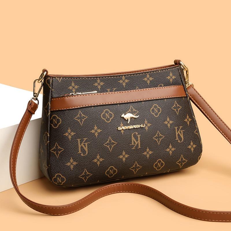 mall bag women's new trendy versatile shoulder messenger bag multi-layer large-capacity bag storage