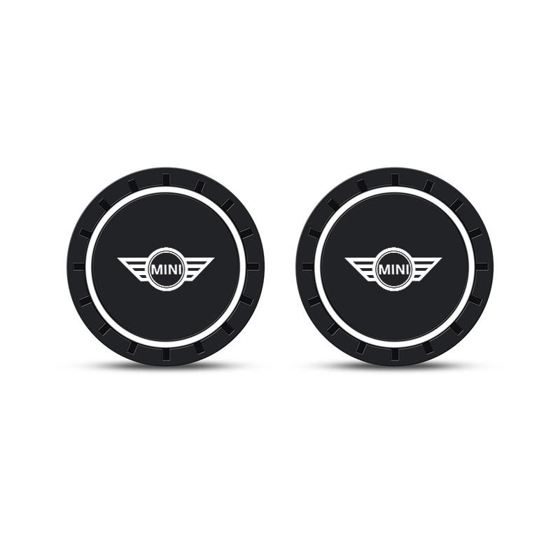 Car Water Cup Pads Anti-slip Round Drink Cup Coasters For BMW MINI COOPERS COUNTRYMAN ONE JCW CLUBMAN F56 F55 F57 F60 Roadster gjsh77