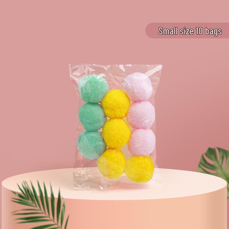 Silent Colorful Plush Ball Launcher: Interactive High-Elastic Fur Ball Teaser Toy for Cats Tease Cat Toy